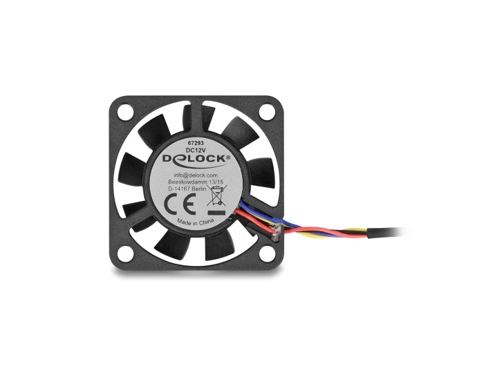Delock Axiallüfter 12 V DC, 40 x 40 x 10 mm schwarz