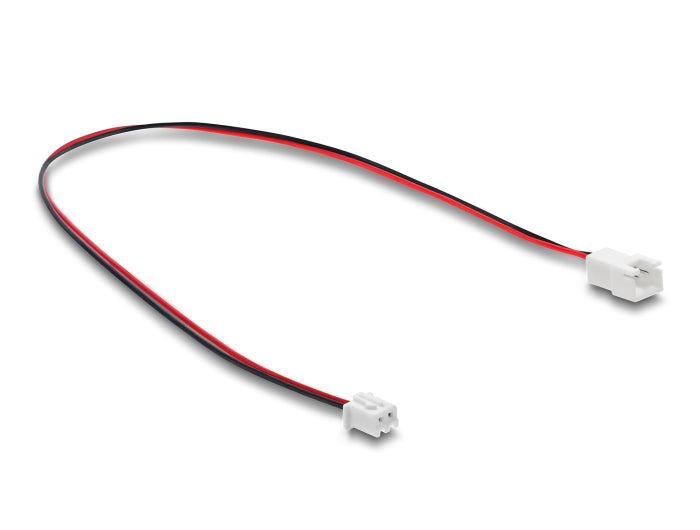 Delock Lüfter Verlängerungskabel JST Stecker zu Buchse 2 Pin, Steckerlänge 7 mm, 30 cm
