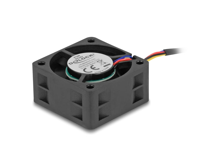 Delock Axiallüfter 24 V DC, 40 x 40 x 20 mm schwarz