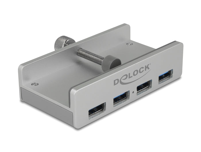Delock Externer USB 3.0 4 Port Hub mit Feststellschraube