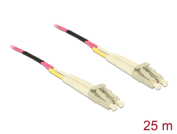 Delock LWL Kabel LC Duplex zu LC Duplex Multimode OM4 25 m