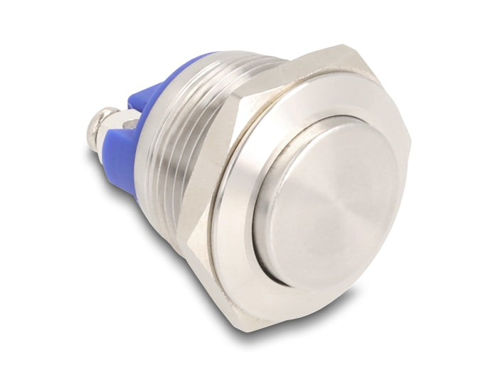 Delock Drucktaster zum Einbau 19 mm 2 x Schraubklemme Taster hoch
