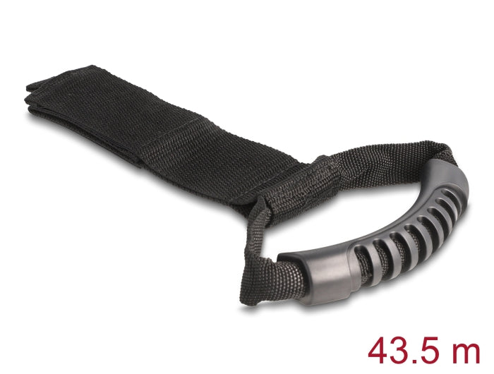 Delock Tragegurt mit Klettverschluss L 435 x B 50 mm schwarz 2 Stück