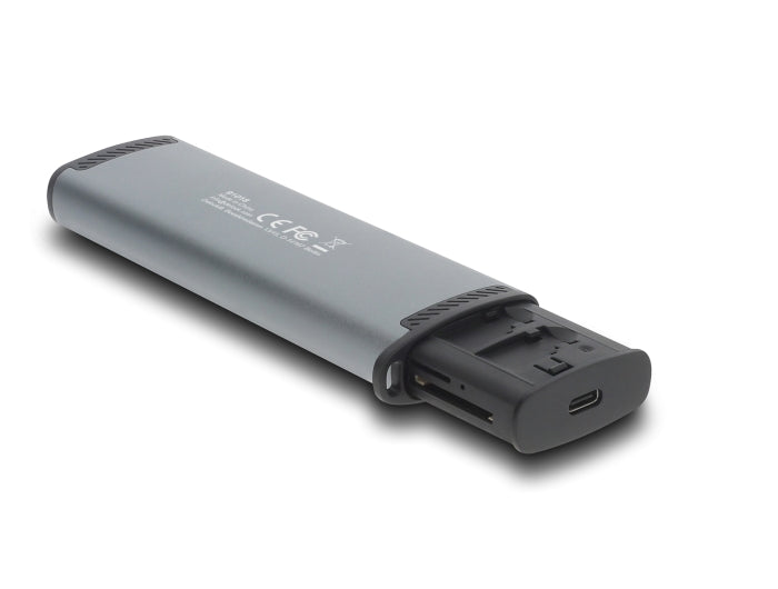 Delock USB 5 Gbps Kartenleser mit SD und Micro SD Slot und Aufbewahrungsfächern für Speicherkarten