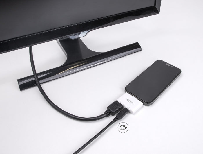 Delock USB Type-C™ Adapter zu HDMI 4K 60 Hz und USB Type-C™ Daten + PD 94 W