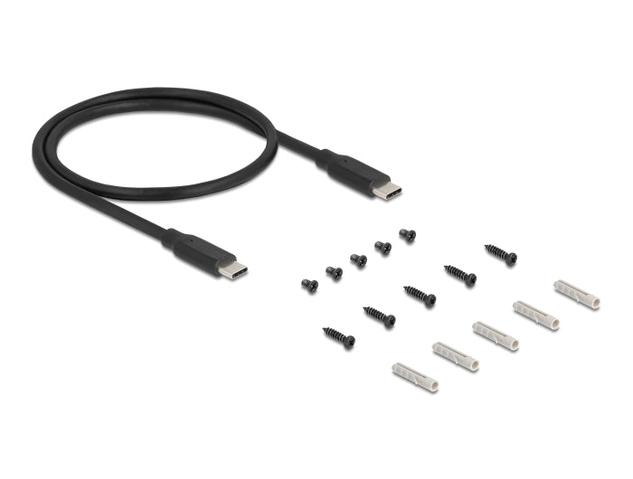 Delock 3 Port USB 5 Gbps Hub + RJ45 Gigabit LAN PoE++ Port mit USB Type-C™ Host-Anschluss im Metallgehäuse und 1,5 kV Isolation