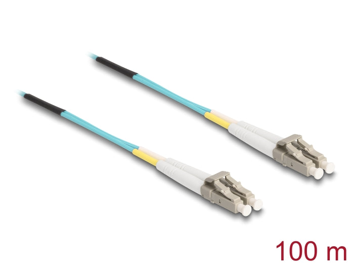Delock LWL Kabel LC Duplex zu LC Duplex Multimode OM3 100 m