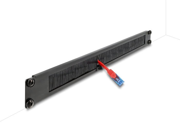 Delock 19″ Kabelmanagement Bürstenleiste 1 HE schwarz