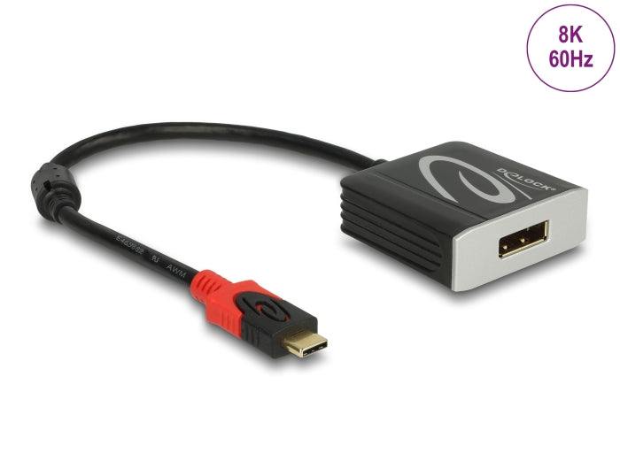 Delock Adapter USB Type-C™ Stecker zu DisplayPort Buchse (DP Alt Mode) 8K 60 Hz