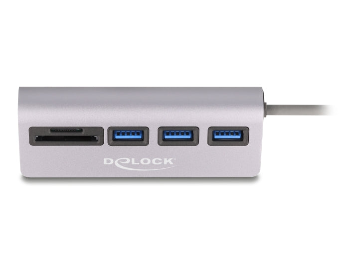 Delock 3 Port USB 5 Gbps Hub inklusive SD und Micro SD Card Reader mit USB Type-C™ Anschluss