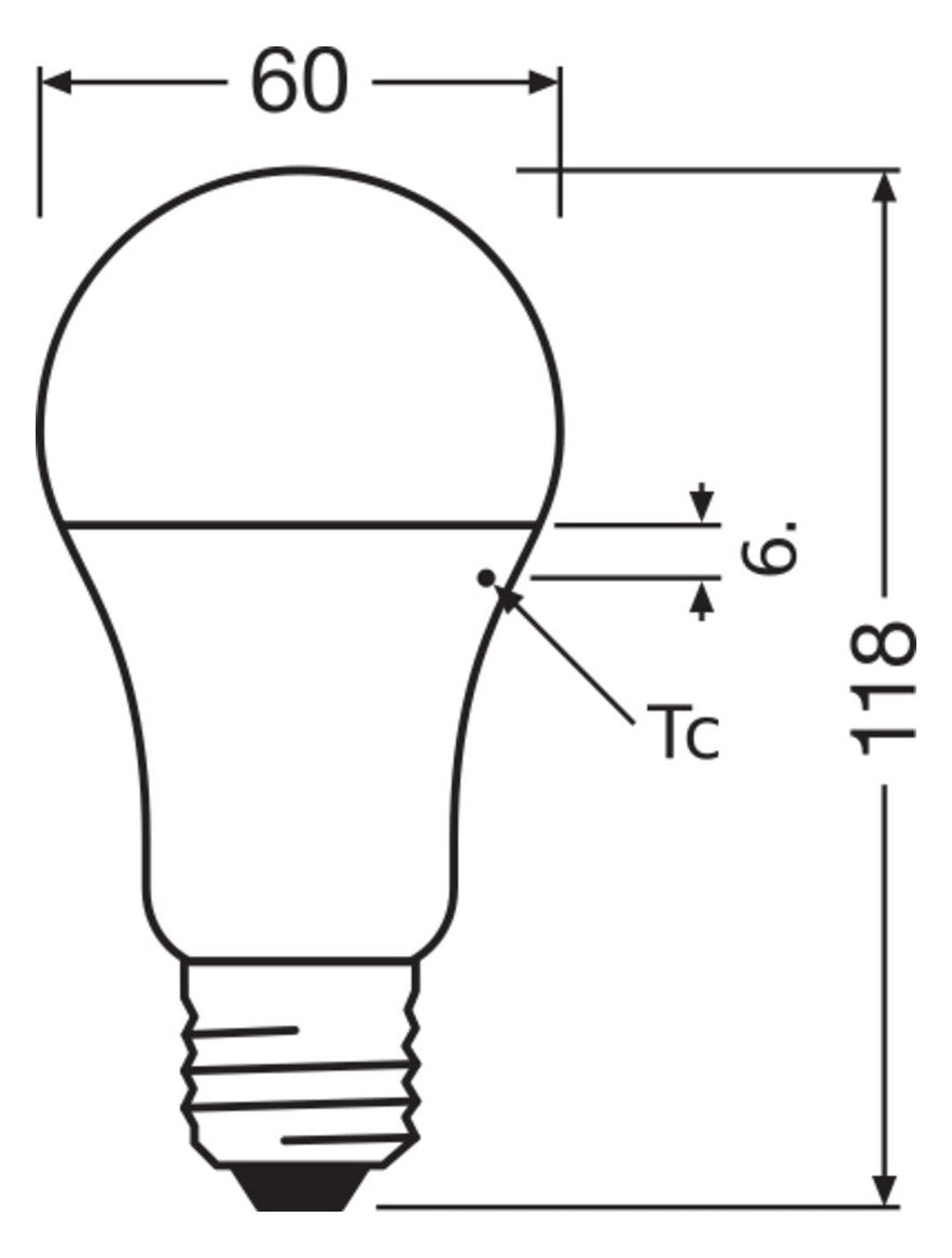 LEDVANCE LED-Lampe E27 A100 13W 6500K ws LED Classic A 100 V 13W 865 Frosted 1521