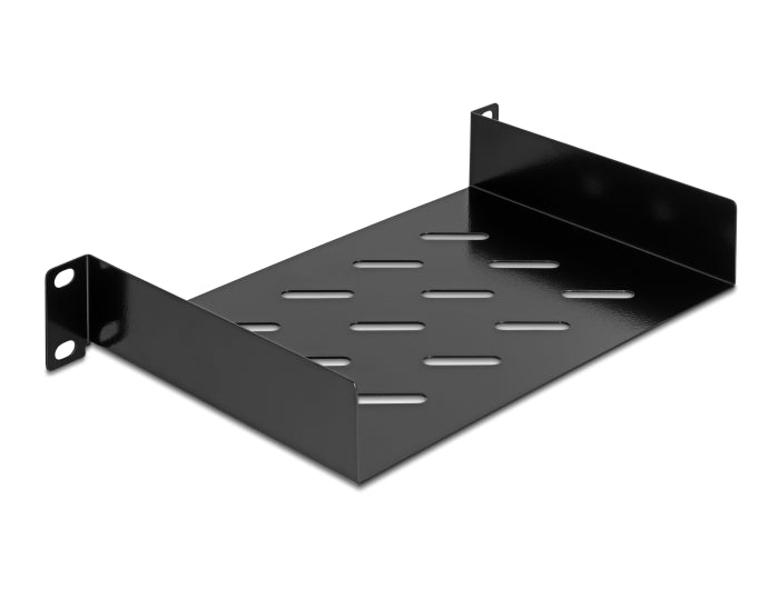 Delock 10″ 1 HE Fachboden mit Lüftungsschlitzen bis 150 mm Tiefe max. 25 kg Tragkraft