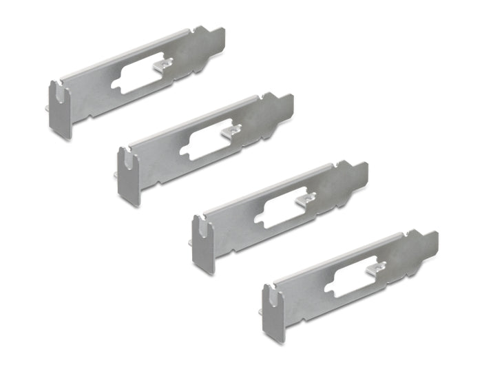 Delock PCI Express x1 Karte zu 4 x Seriell RS-232 mit Standard und Low Profile Slotblenden