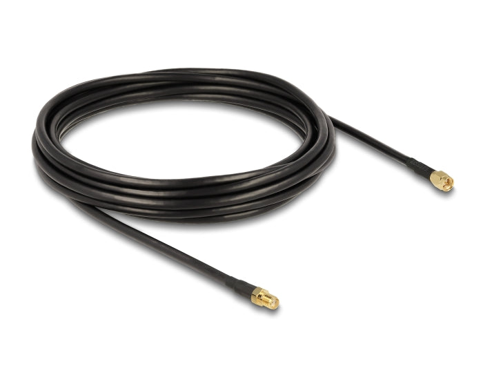 Delock Antennenkabel SMA Stecker > SMA Buchse CFD/RF200 5 m low loss