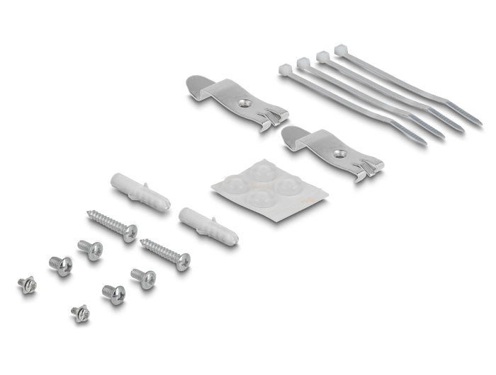 Delock Keystone Patchpanel 4 Port grau