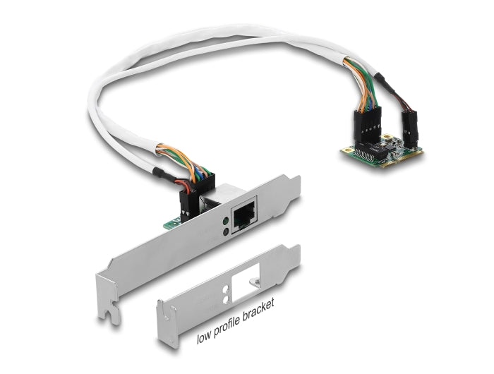Delock Mini PCIe I/O PCIe half size 1 x RJ45 Gigabit LAN Low Profile
