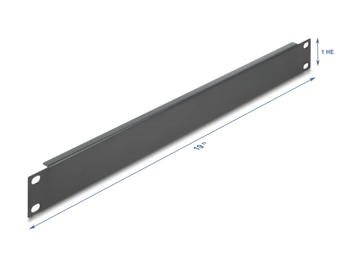 Delock 19″ Netzwerkschrank Blindabdeckung 1 HE schwarz