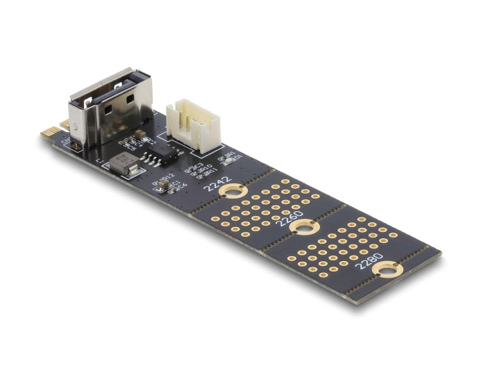 Delock Adapter M.2 Key B Stecker zu SATA 7 Pin vertikal