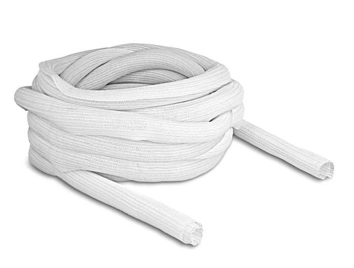 Delock Geflechtschlauch selbstschließend 10 m x 25 mm weiß