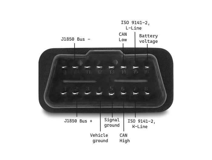 Delock Adapterkabel OBD-2 Stecker auf Sub-D 9 Pin Buchse mit Schrauben 1,15 m