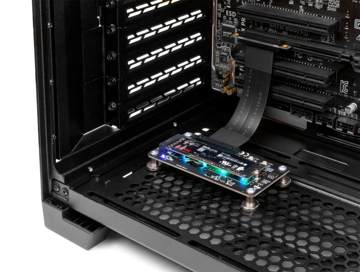 Delock PCI Express 3.0 x4 zu M.2 Key M Adapter mit Lüfter und Kabel 10 cm