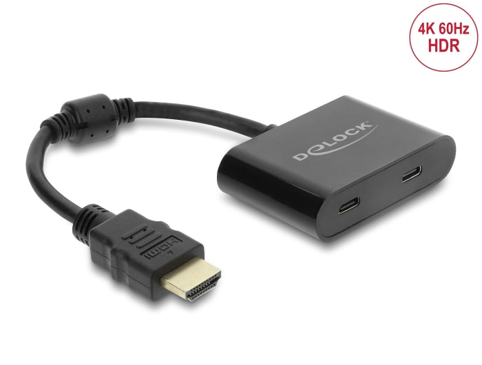 Delock Adapter HDMI Stecker zu USB Type-C™ Buchse (DP Alt Mode) 4K 60 Hz
