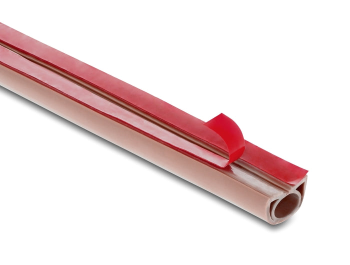 Delock Kabelkanal PVC flexibel 20 x 10 mm - Länge 2 m braun