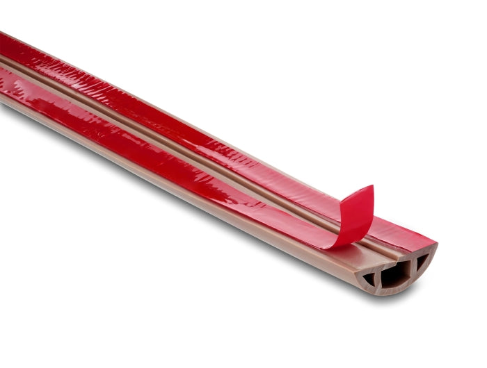 Delock Kabelkanal PVC flexibel 30 x 10 mm - Länge 2 m braun