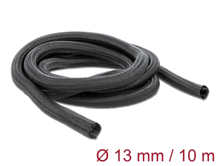 Delock Geflechtschlauch selbstschließend 10 m x 13 mm schwarz