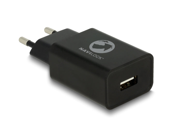 Navilock Ladegerät 1 x USB Typ-A 5 V 2,4 A schwarz
