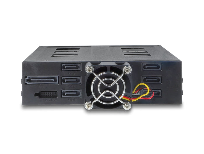 Delock 5.25″ Wechselrahmen für 6 x 2.5″ SATA oder SAS HDD / SSD mit Schloss