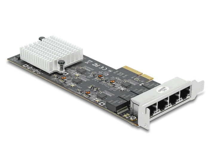 Delock PCI Express x4 Netzwerkkarte 2,5 Gigabit LAN 4 x RJ45 RTL8125