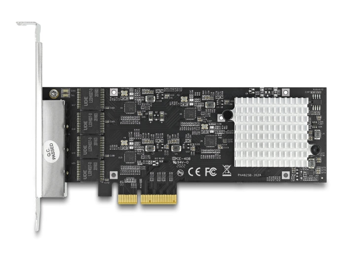Delock PCI Express x4 Netzwerkkarte 2,5 Gigabit LAN 4 x RJ45 RTL8125
