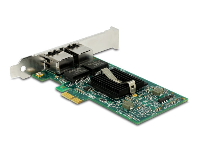 Delock PCI Express x1 Netzwerkkarte Gigabit LAN 2 x RJ45 i82576