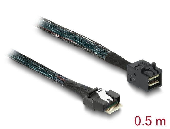 Delock Kabel Slim SAS SFF-8654 4i > Mini SAS HD SFF-8643 50 cm