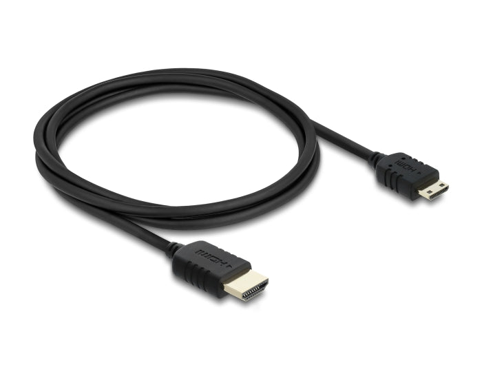 Delock Koaxiales High Speed HDMI Kabel HDMI Stecker zu Mini HDMI Stecker 8K 60 Hz 1 m