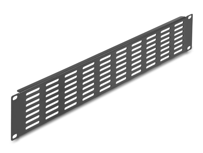 Delock 19″ Netzwerkschrank Panel mit Lüftungsschlitzen horizontal 2 HE schwarz