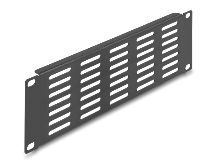 Delock 10″ Netzwerkschrank Panel mit Lüftungsschlitzen horizontal 2 HE schwarz
