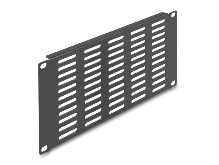 Delock 10″ Netzwerkschrank Panel mit Lüftungsschlitzen horizontal 3 HE schwarz