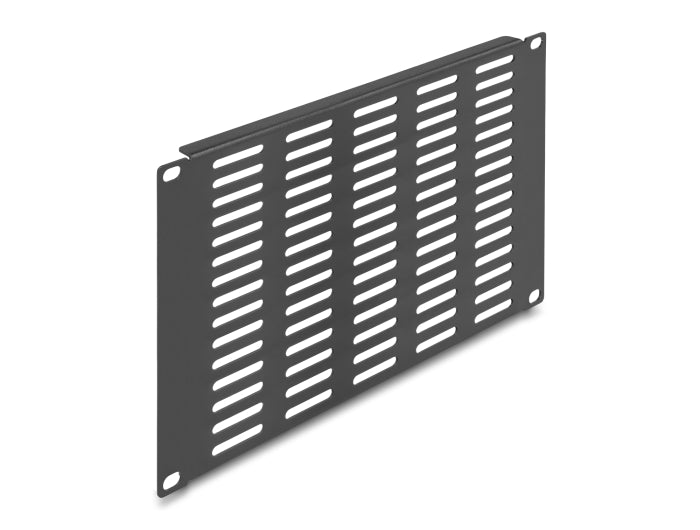 Delock 10″ Netzwerkschrank Panel mit Lüftungsschlitzen horizontal 4 HE schwarz