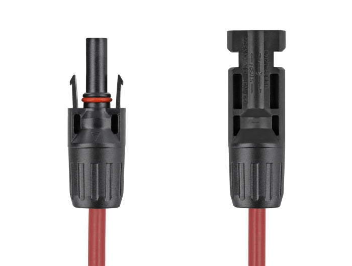 Delock DL4 Solar Kabel 4 mm² Stecker zu Buchse 1 m rot