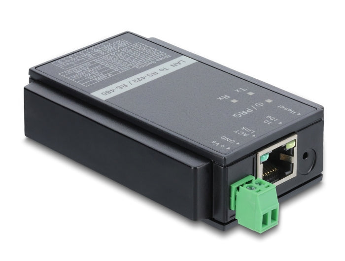 Delock Konverter Ethernet LAN TCP/IP RJ45 zu RS-485/RS-422 Terminalblock mit Überspannungsschutz