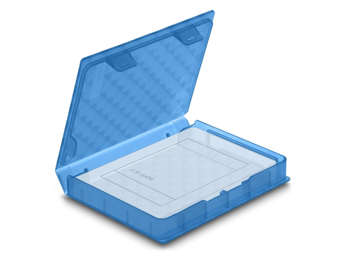 Delock Schutzbox für 2.5″ HDD / SSD blau