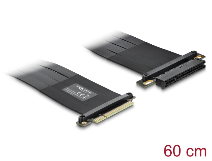 Delock Riser Karte PCI Express x8 Stecker zu x8 Slot mit Kabel 60 cm