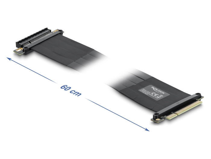 Delock Riser Karte PCI Express x8 Stecker zu x8 Slot mit Kabel 60 cm