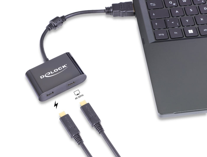Delock Adapter HDMI Stecker zu USB Type-C™ Buchse (DP Alt Mode) 4K 60 Hz