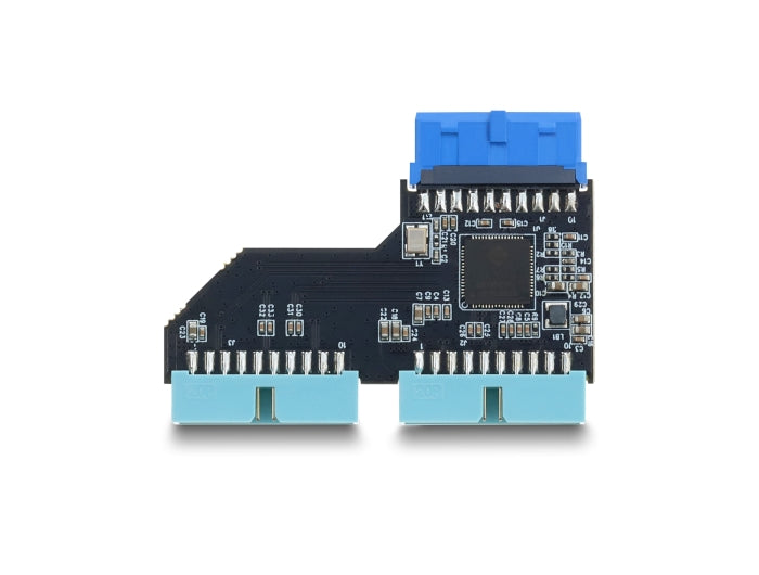 Delock USB 5 Gbps Hub 20 Pin Pfostenbuchse zu 2 x USB 5 Gbps 20 Pin Pfostenstecker