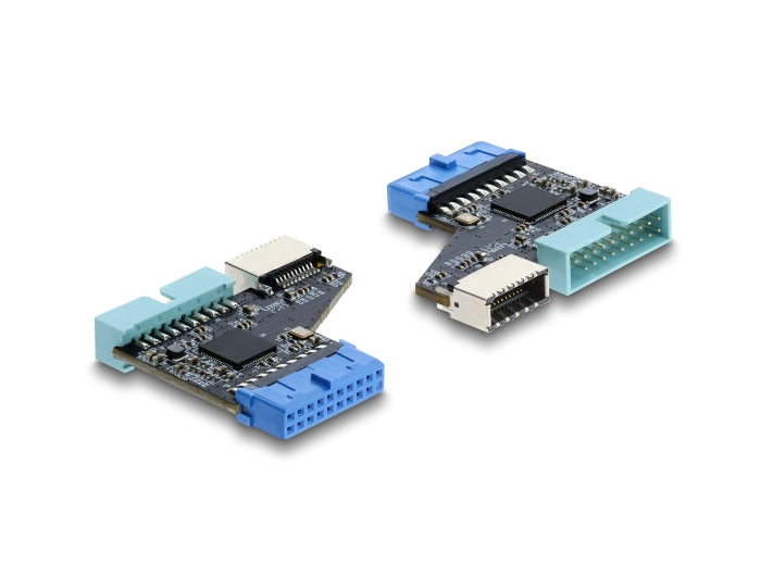 Delock USB 5 Gbps Hub 20 Pin Pfostenbuchse zu 1 x USB 5 Gbps 20 Pin Pfostenstecker und Type-E Key A Buchse