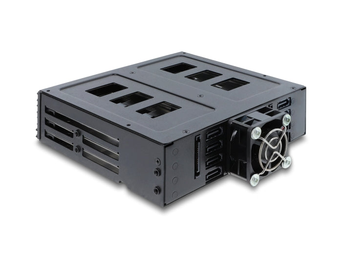 Delock 5.25″ Wechselrahmen für 8 x 2.5″ SATA oder SAS HDD / SSD mit Schloss