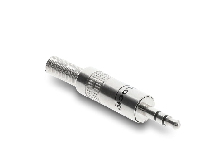 Delock Stereo Klinkenstecker 3,5 mm 3 Pin mit Knickschutz Lötversion